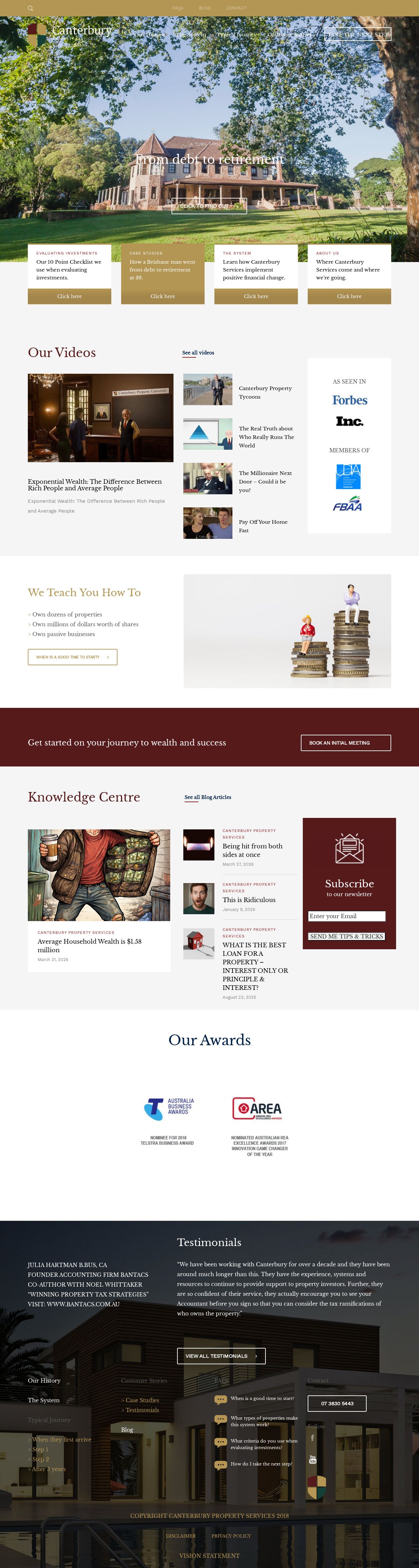 Canterbury Property website