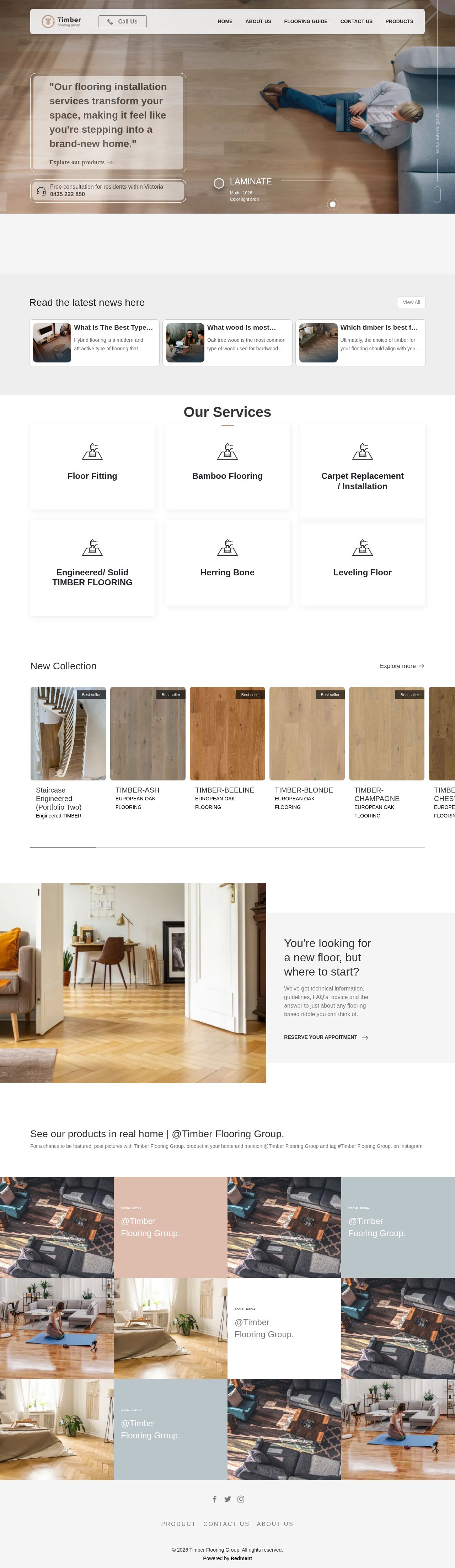 Timber Flooring Group website