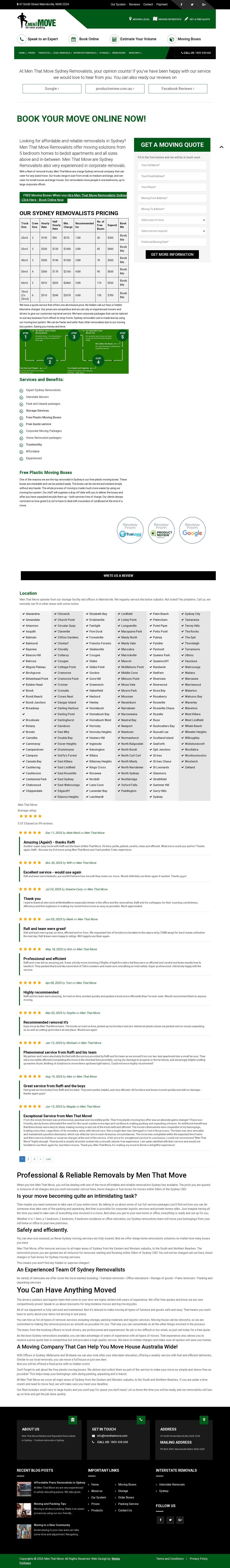Sydney Removalists website