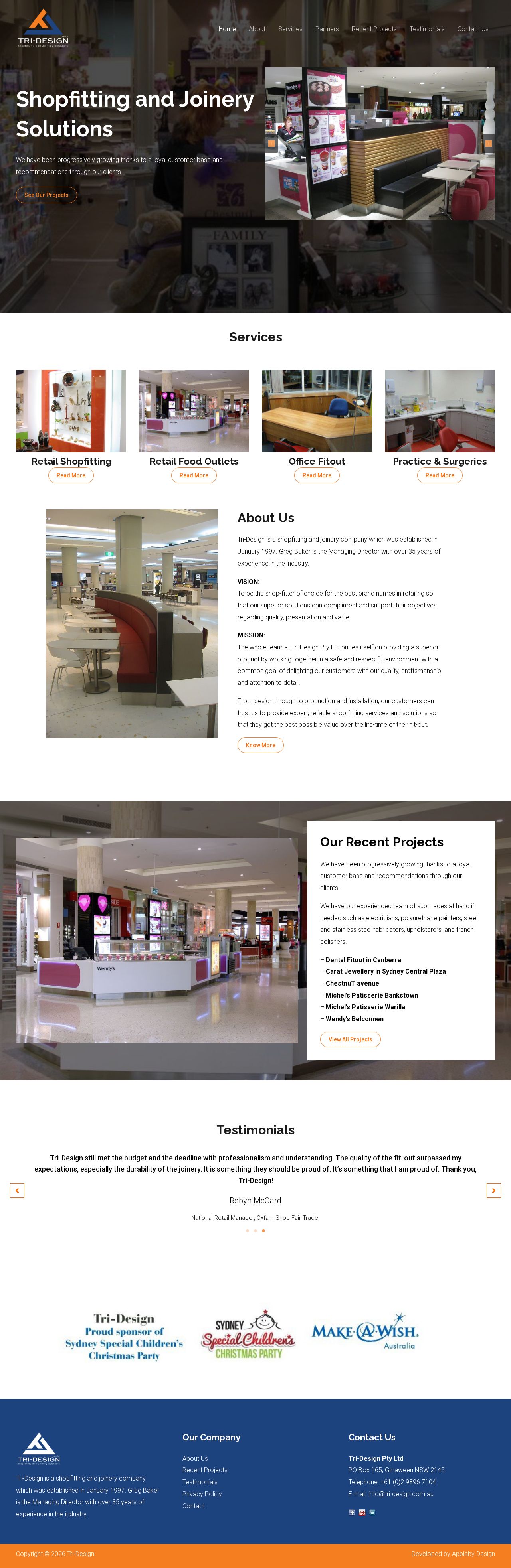 Tri Design Pty Ltd website