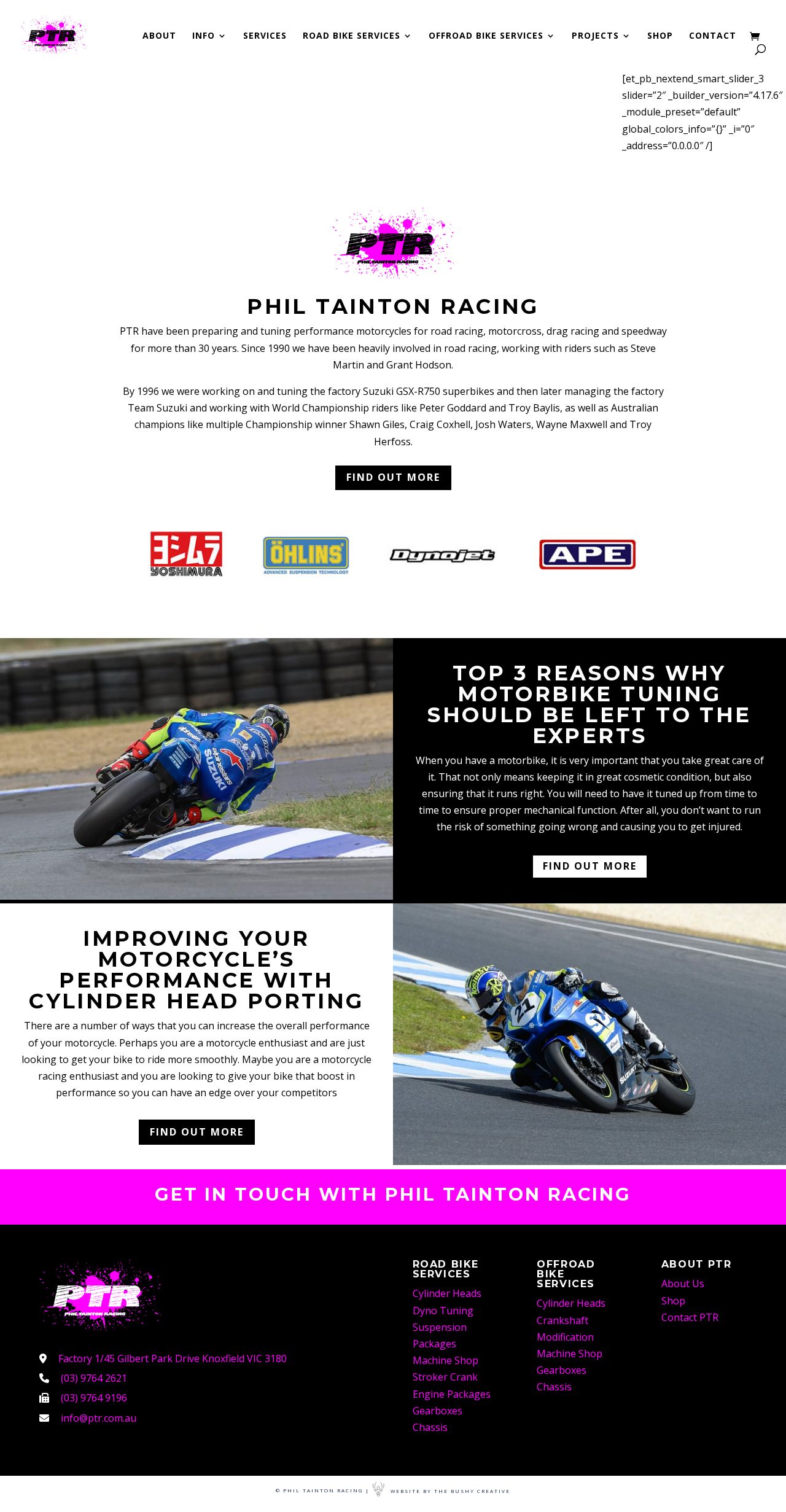 Phil Tainton Racing website