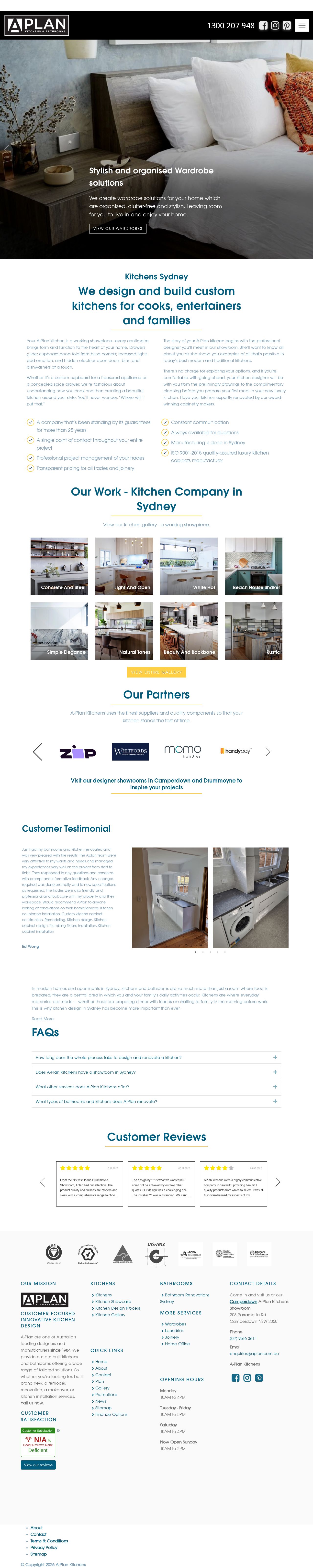 Aplan Kitchens website