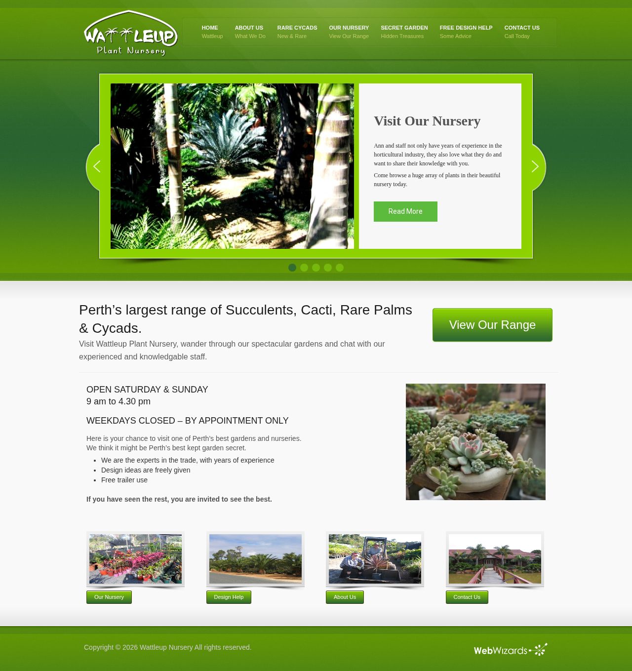 Wattleup Nursery | wholesale plant nursery website