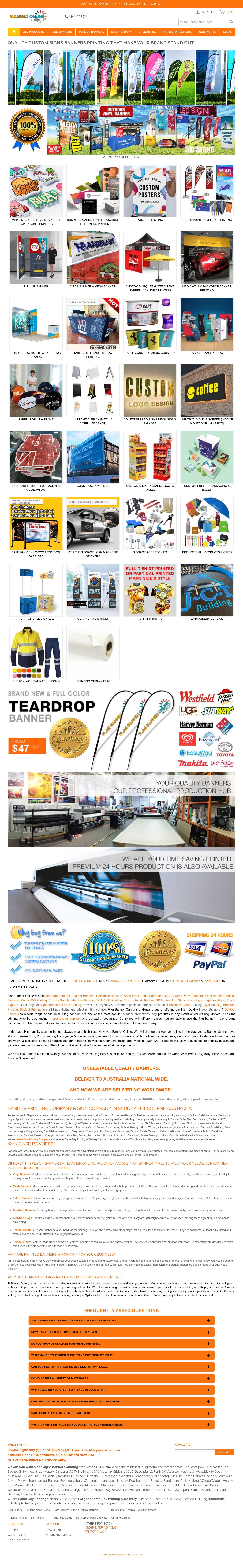 Teardrop Banners Feather Banners FACTORY website