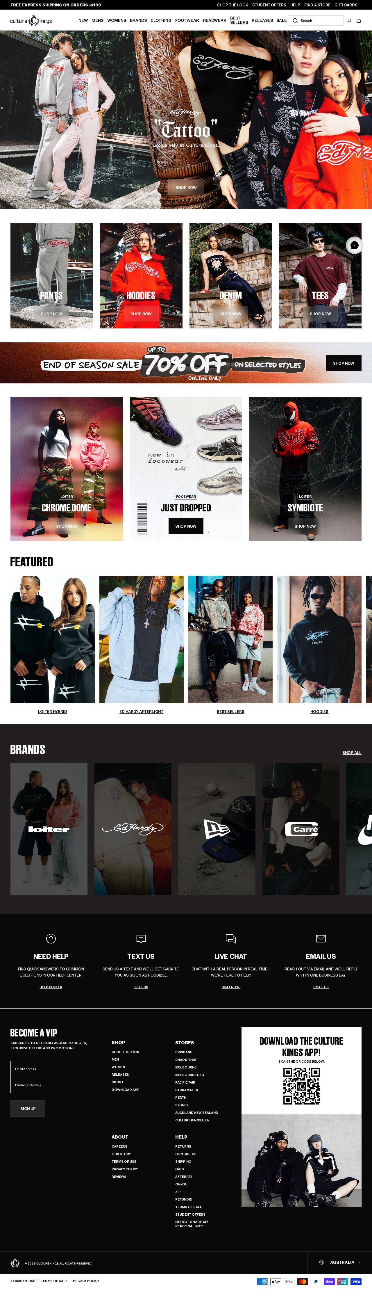 Culture Kings website