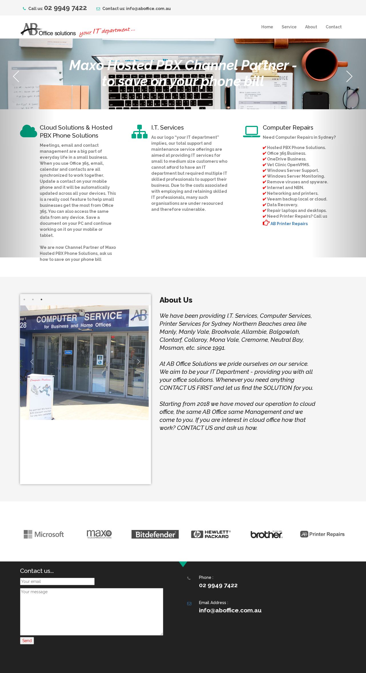 Computer Repairs Mosman website