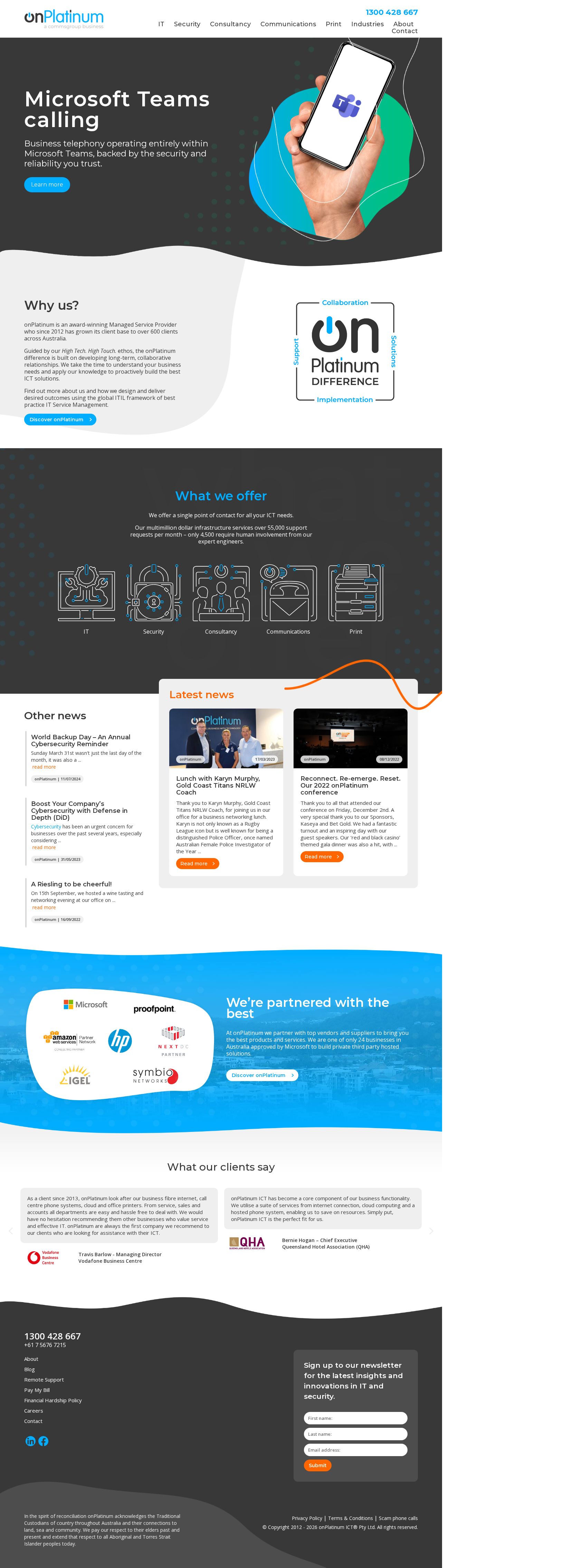 Brisnorth Communications website