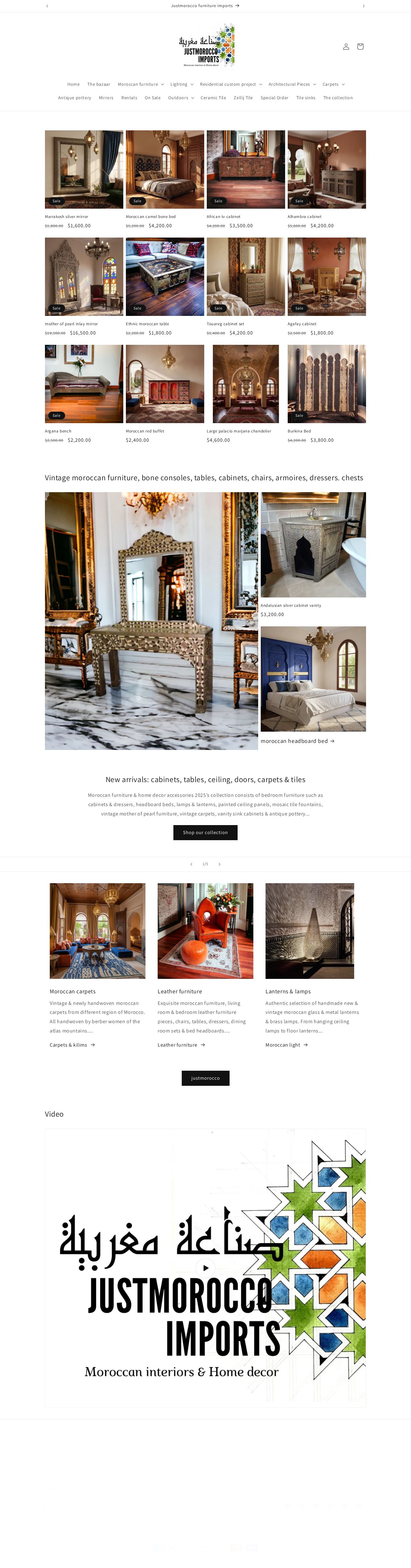 Moroccan furniture website