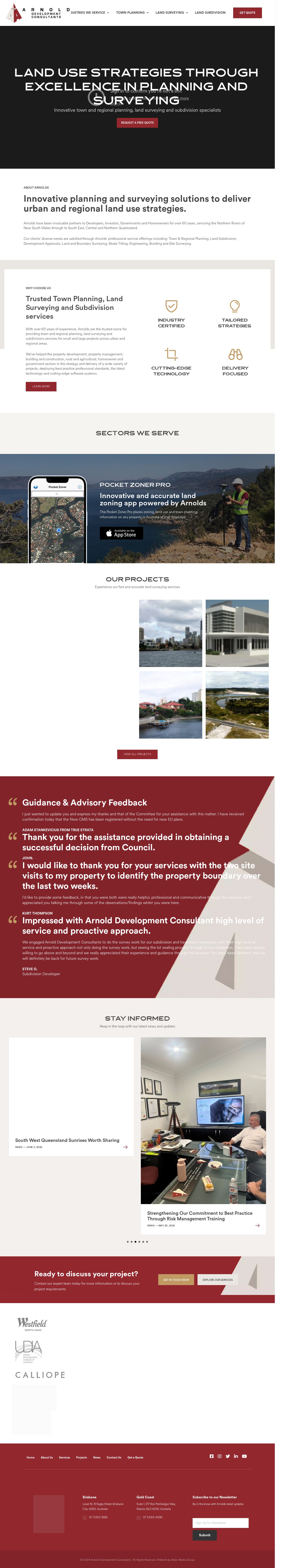 Arnold Development Consultants website