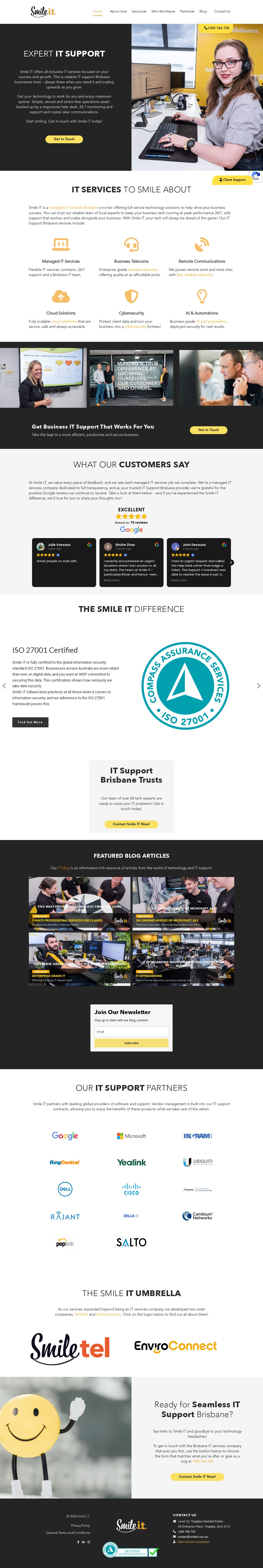 Smile I.T website