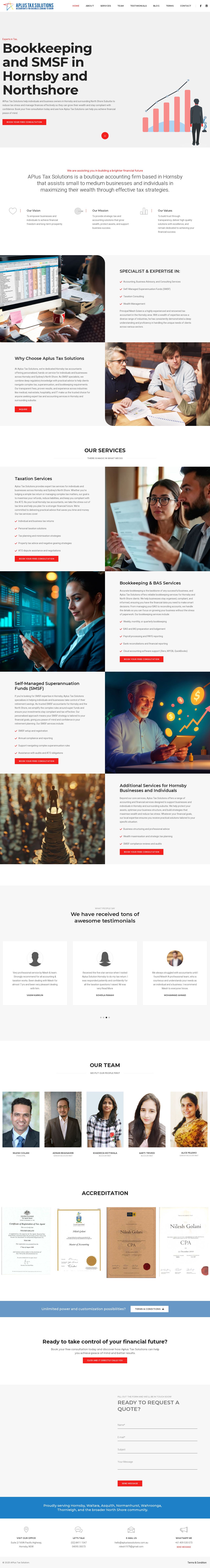 Aplus Tax Solutions website