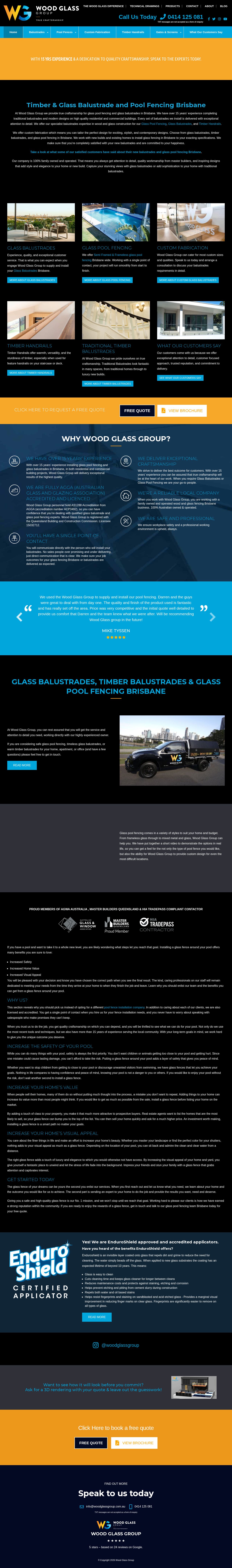 Wood Glass Group Pty Ltd website
