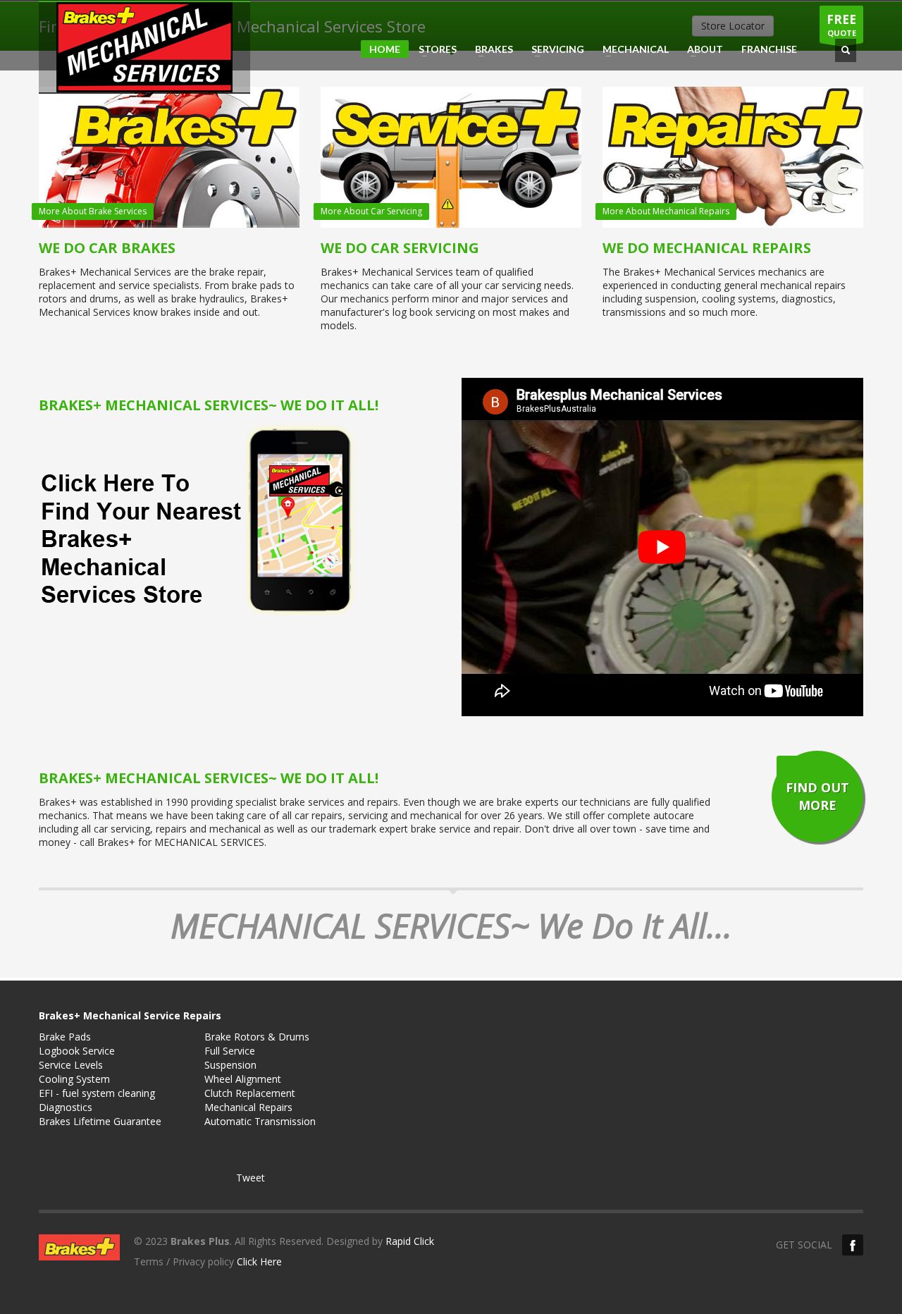 Brakes Plus Moorabbin website