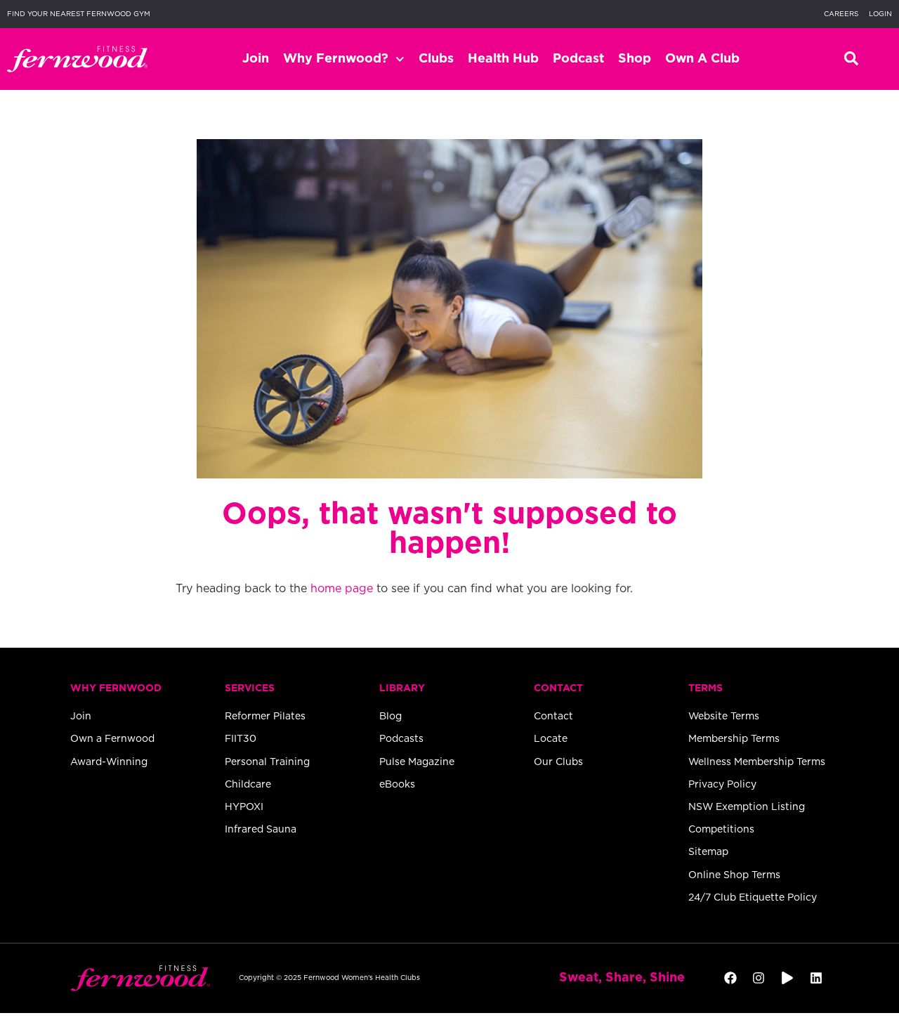Gym Sydney website
