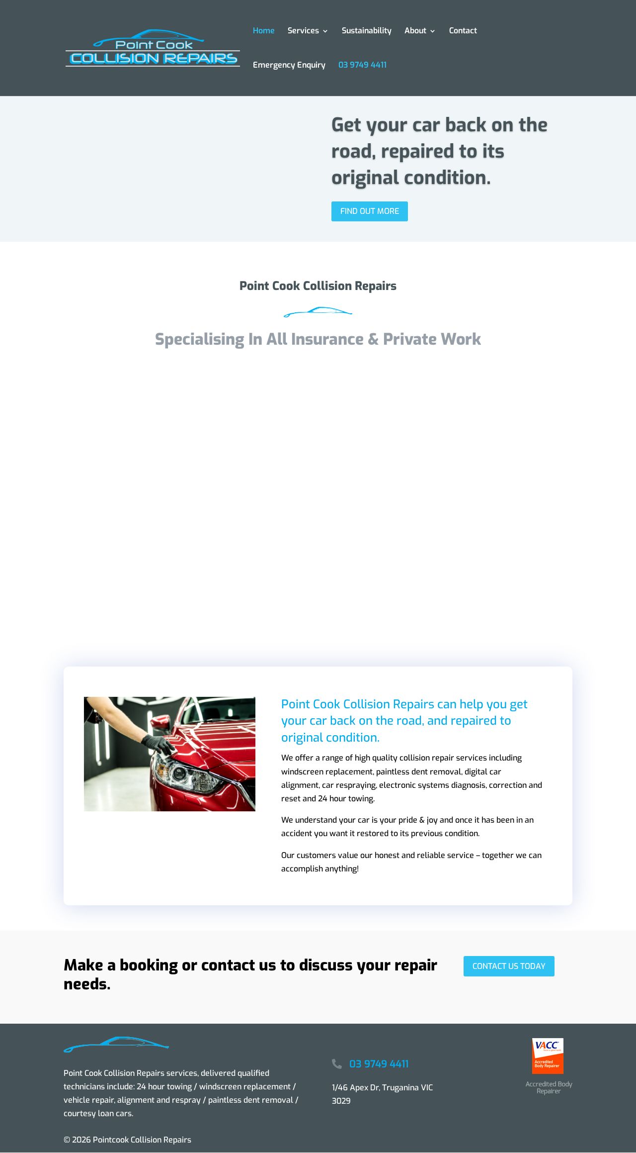 Smash Repairs Victoria website