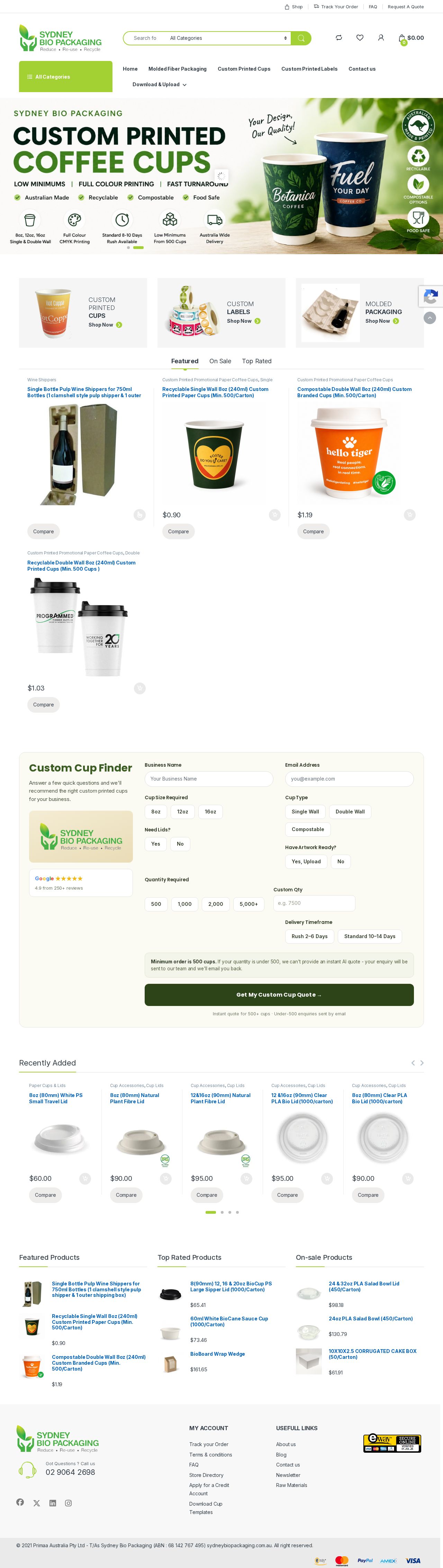 Sydney Bio Packaging website