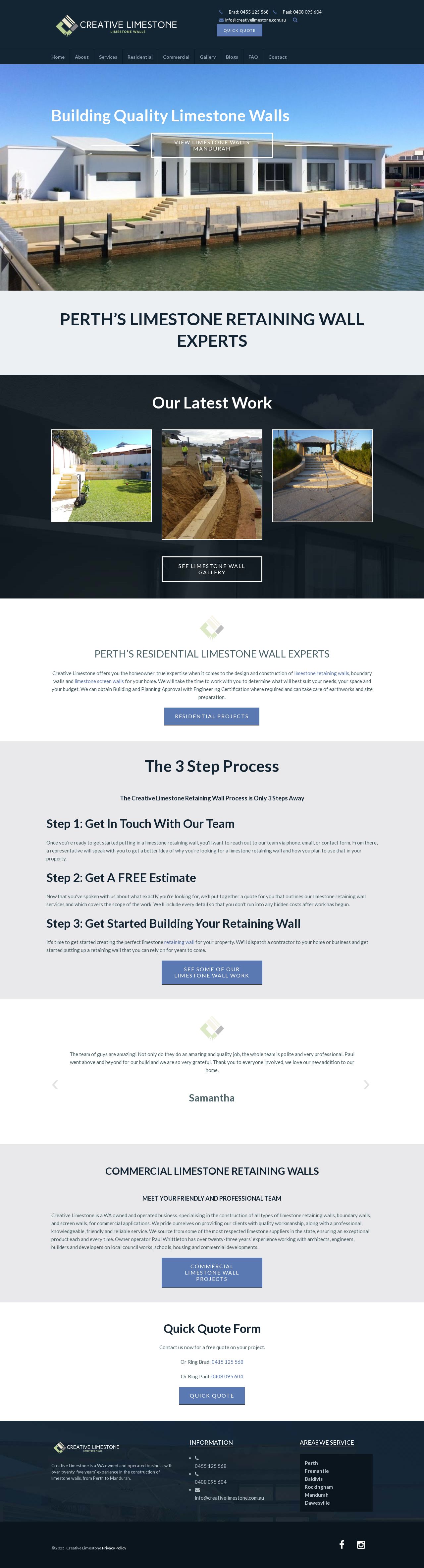 Creative Limestone website