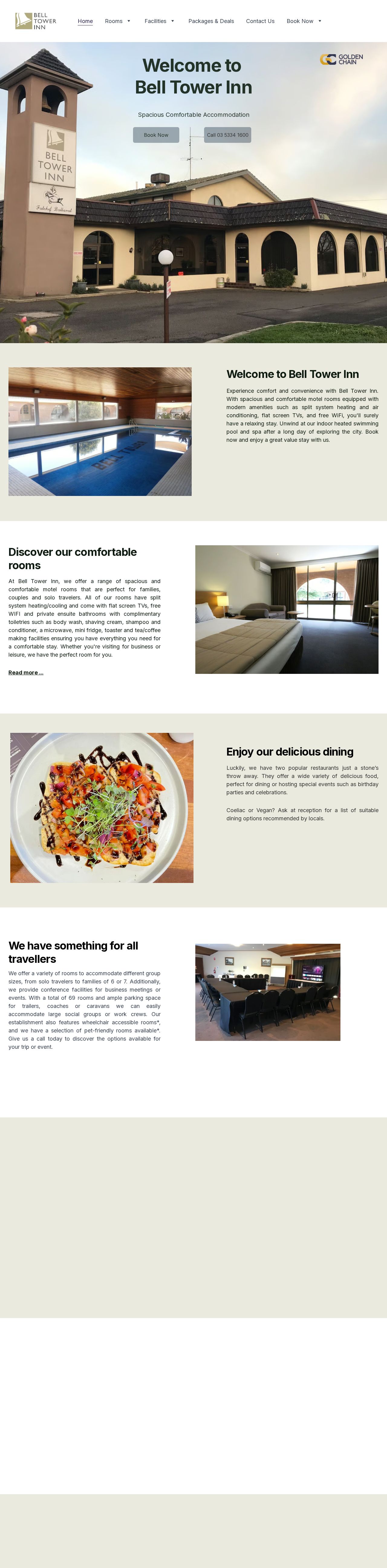 The Belltower Inn website