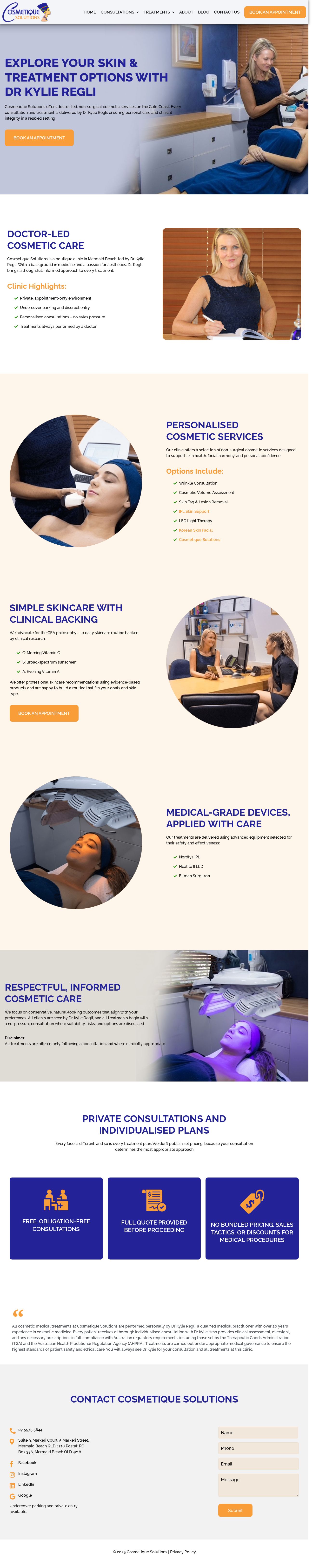 Cosmetique Solutions website