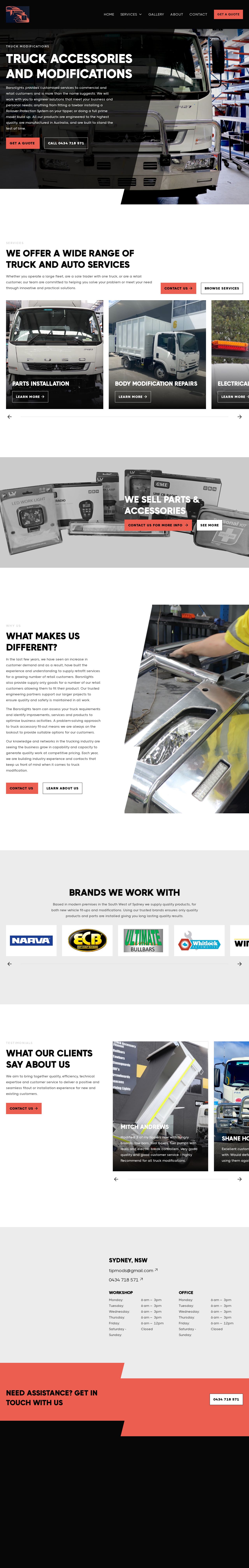 Bars N Lights website