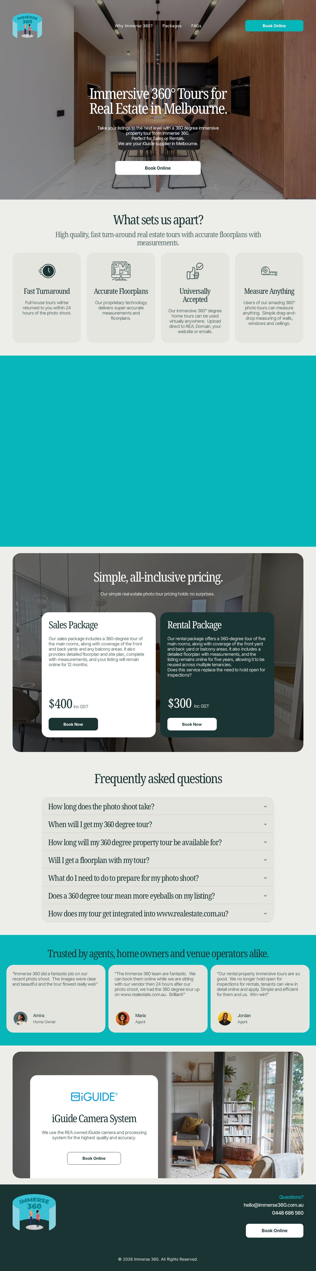 Immerse360 website