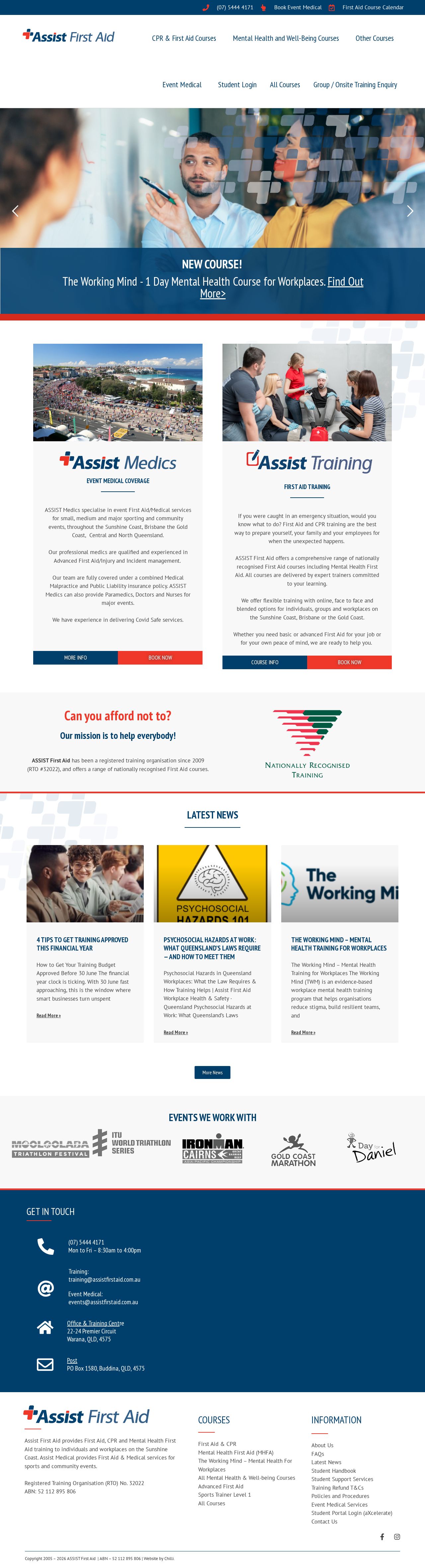 ASSIST First Aid website