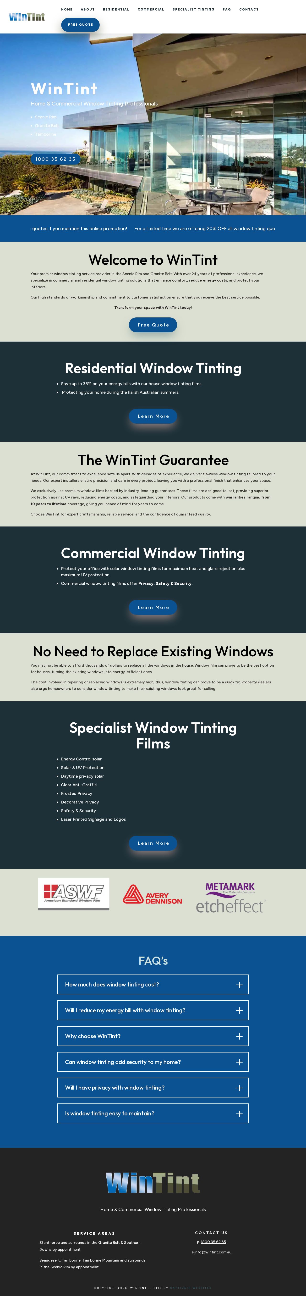 Wintint Pty Ltd website