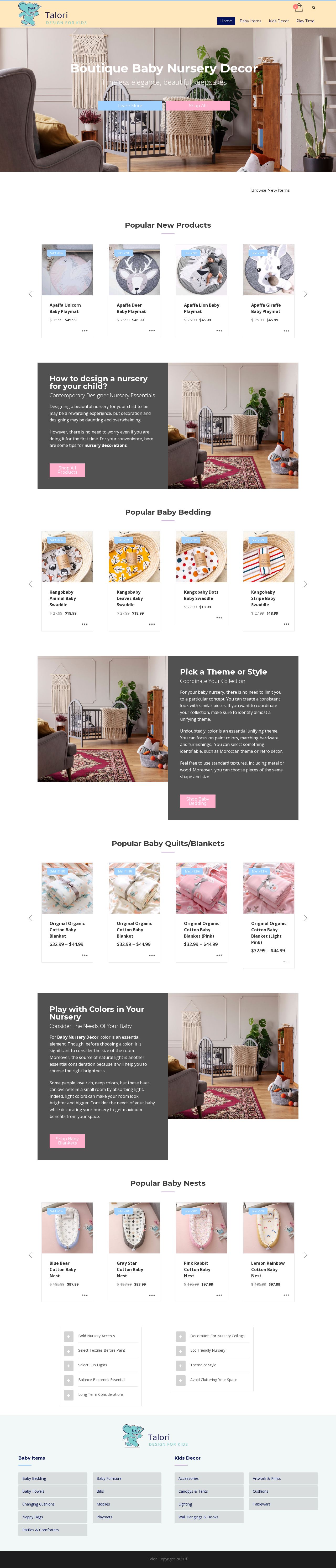 Talo Interiors website