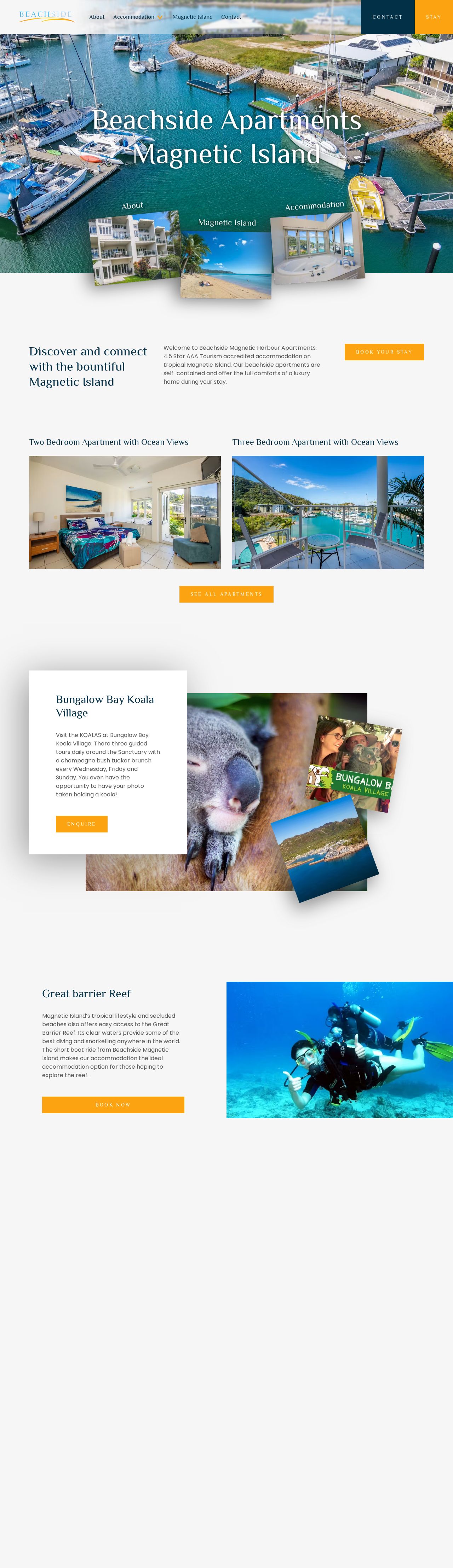 Great Barrier Reef Hotels website