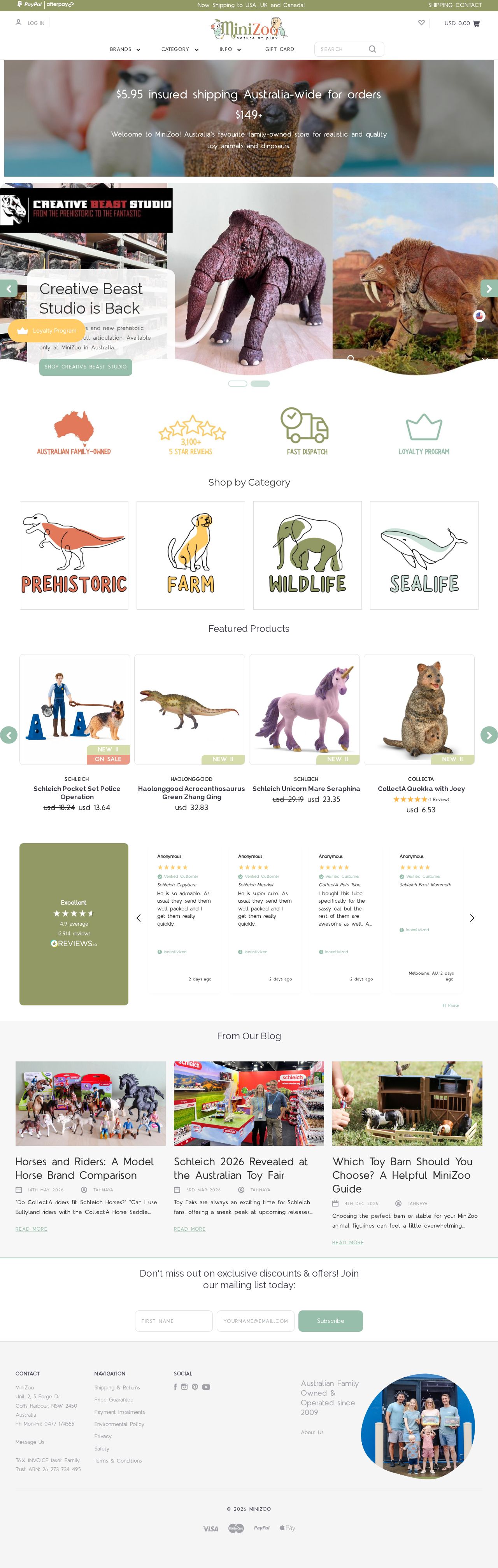 Mini Zoo website