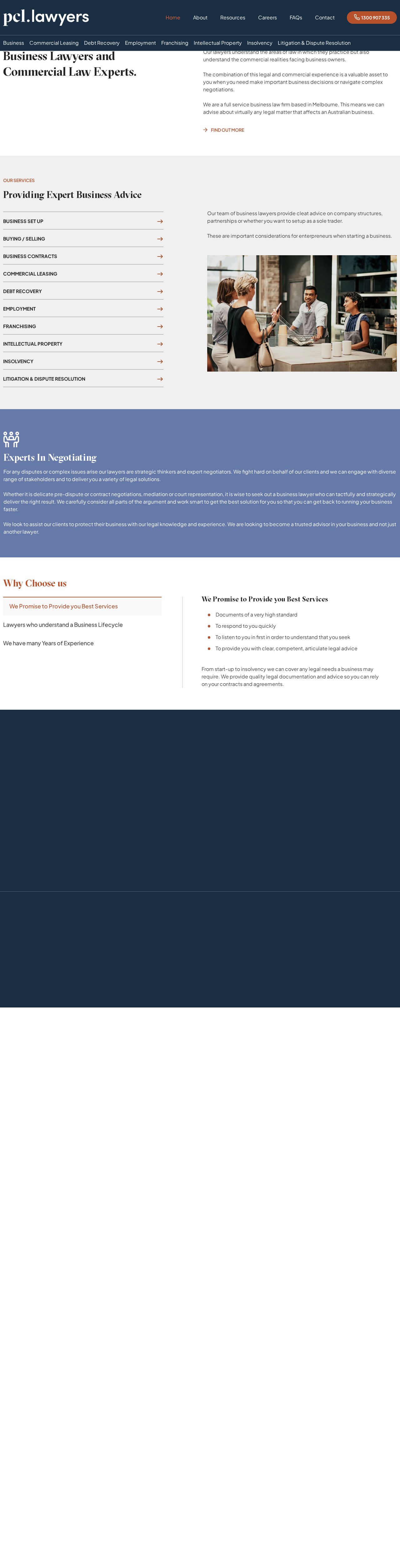 Business Lawyers Melbourne website