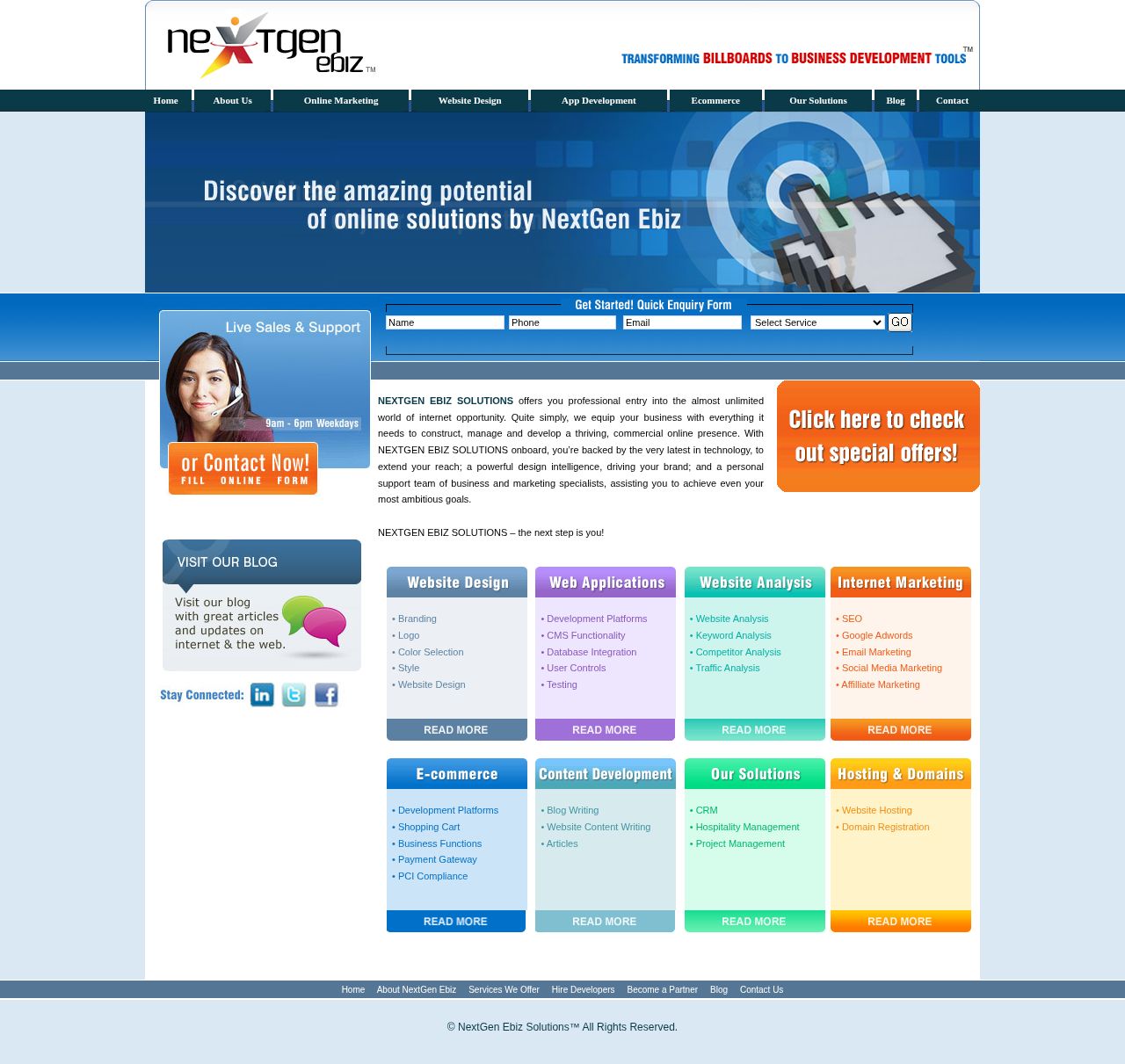 NextGen eBiz Solutions Australia website