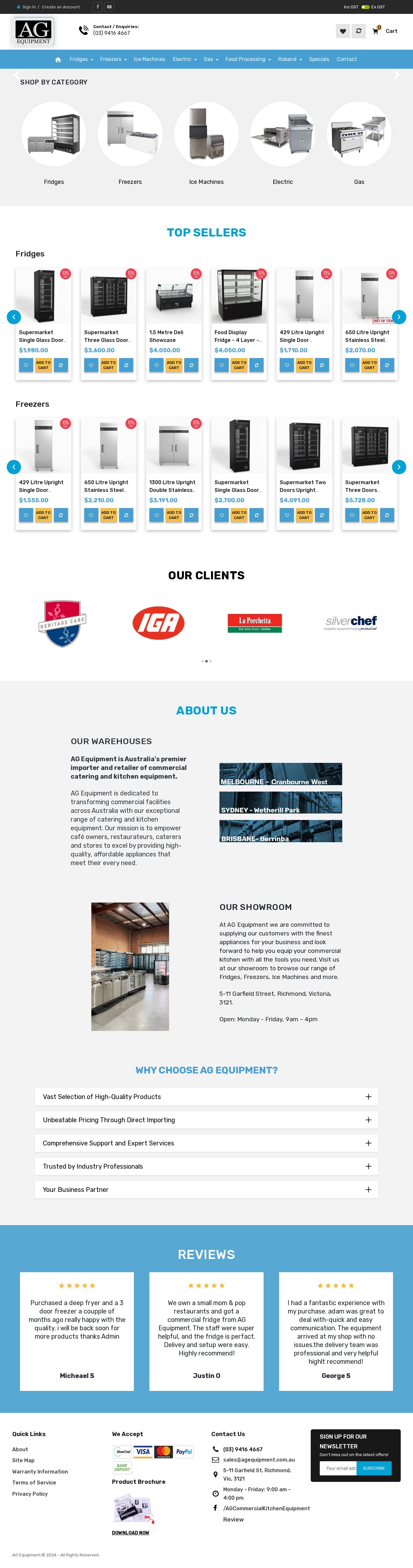 AG Equipment website