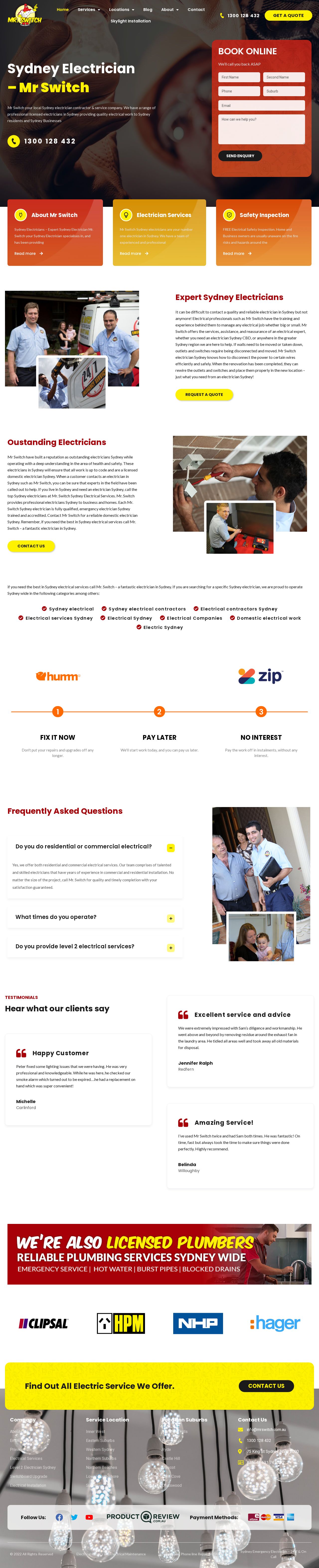 Mr Switch Electrical website