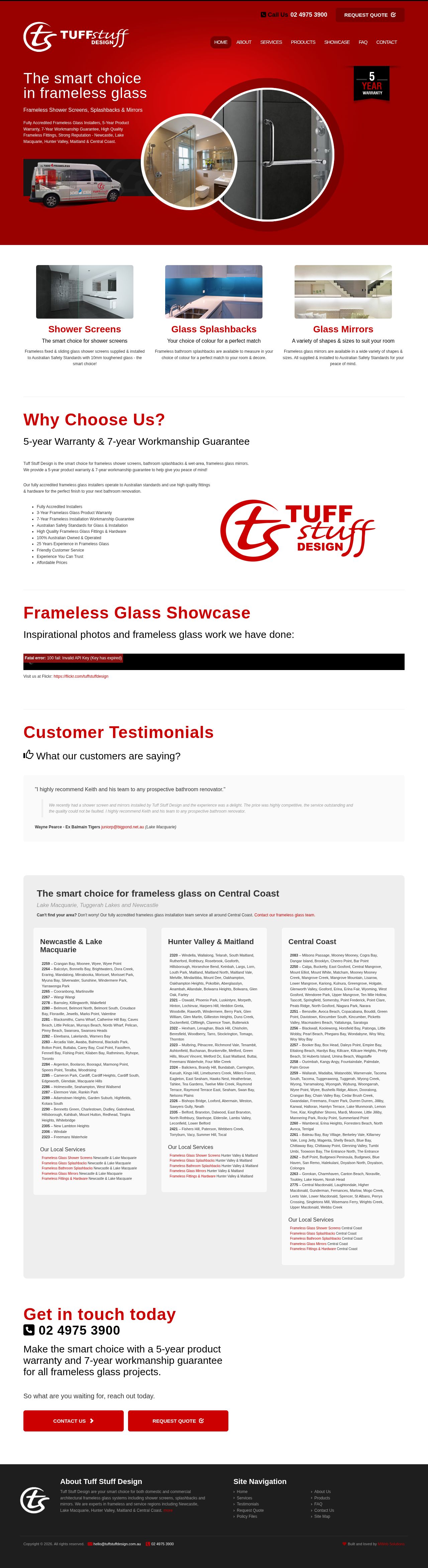 Tuff Stuff Design website