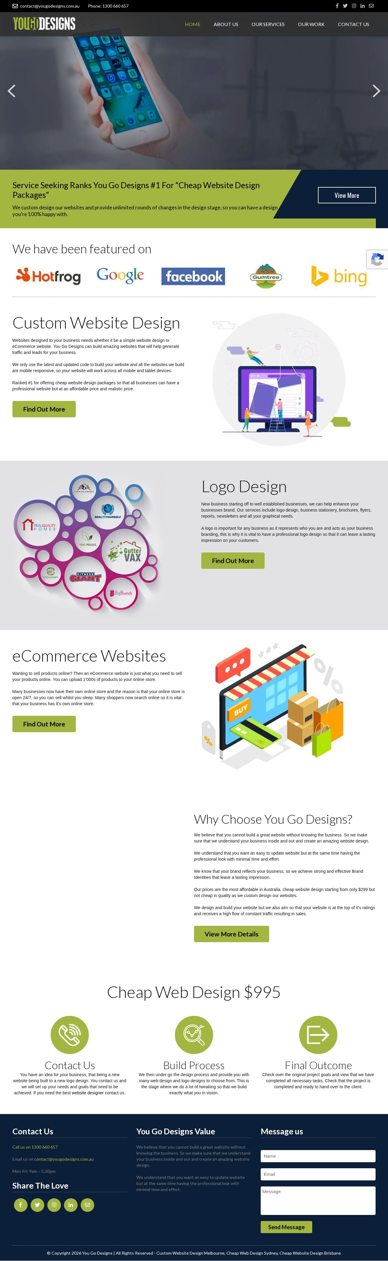 You Go Designs website