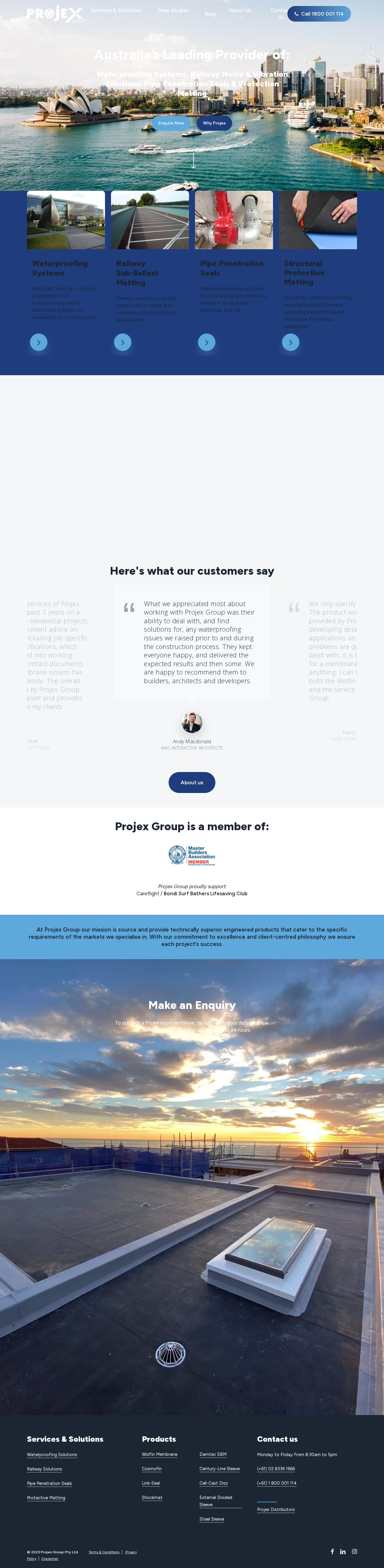 Projex Group Pty Ltd. website