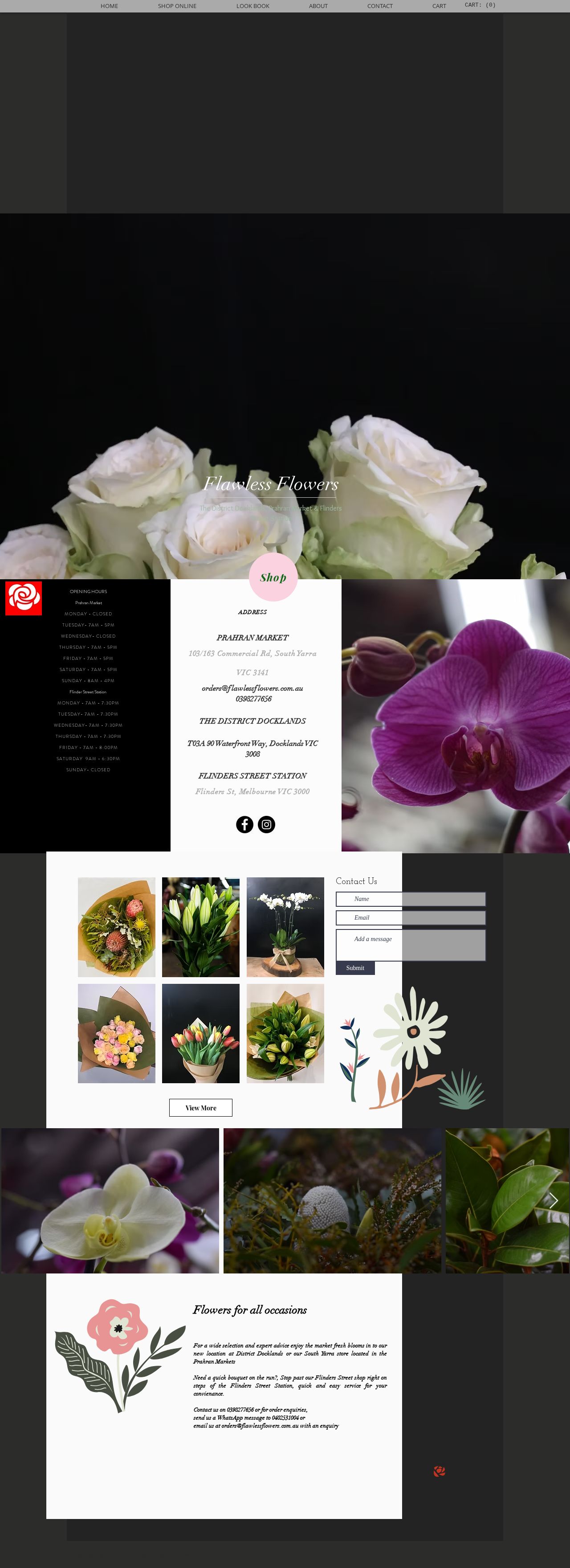 Flawless Flowers website