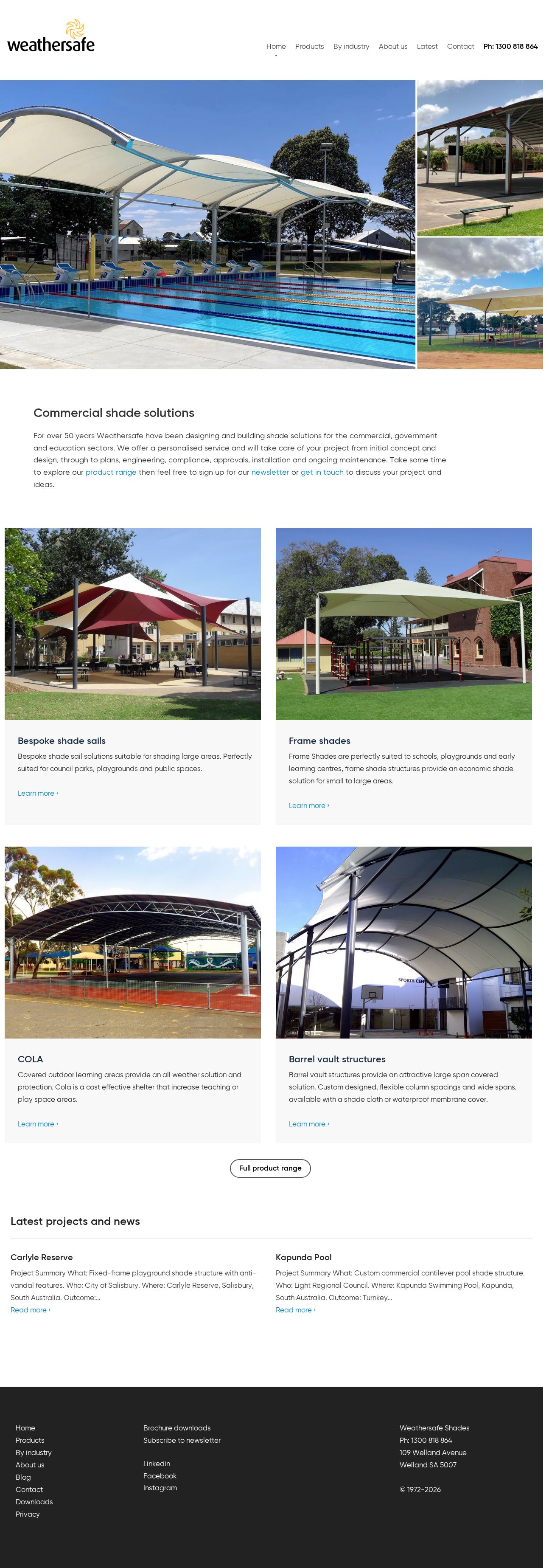 Commercial Umbrellas website