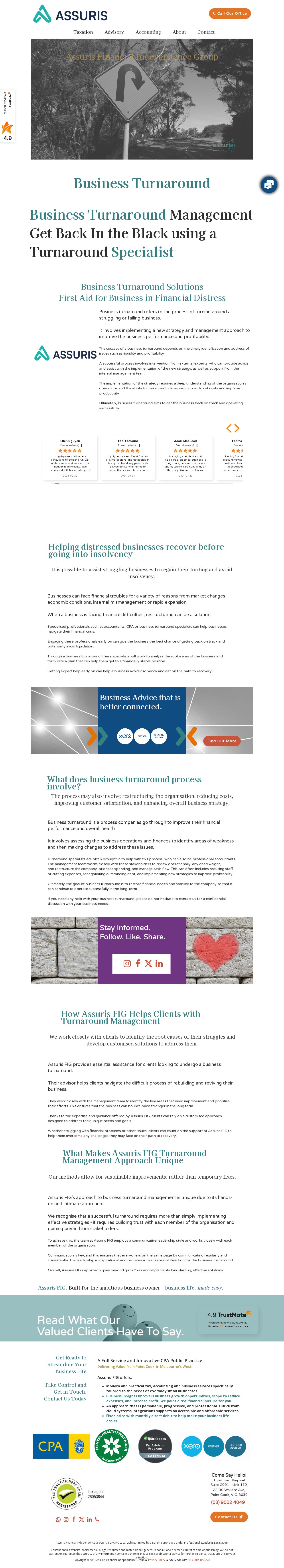 Business Turnaround website