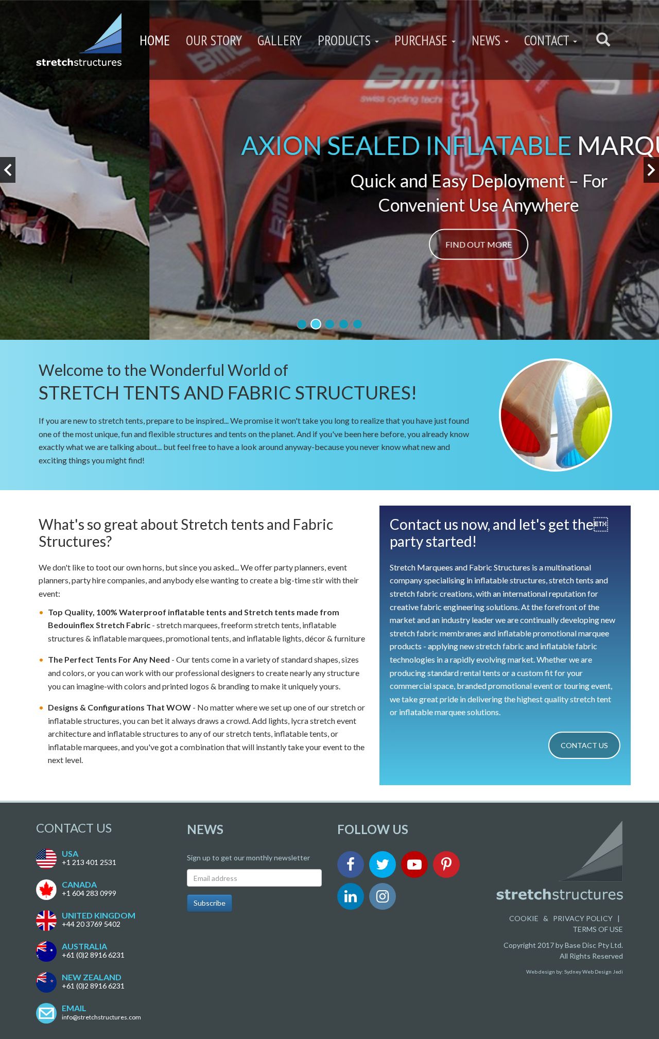 Stretcstructure website