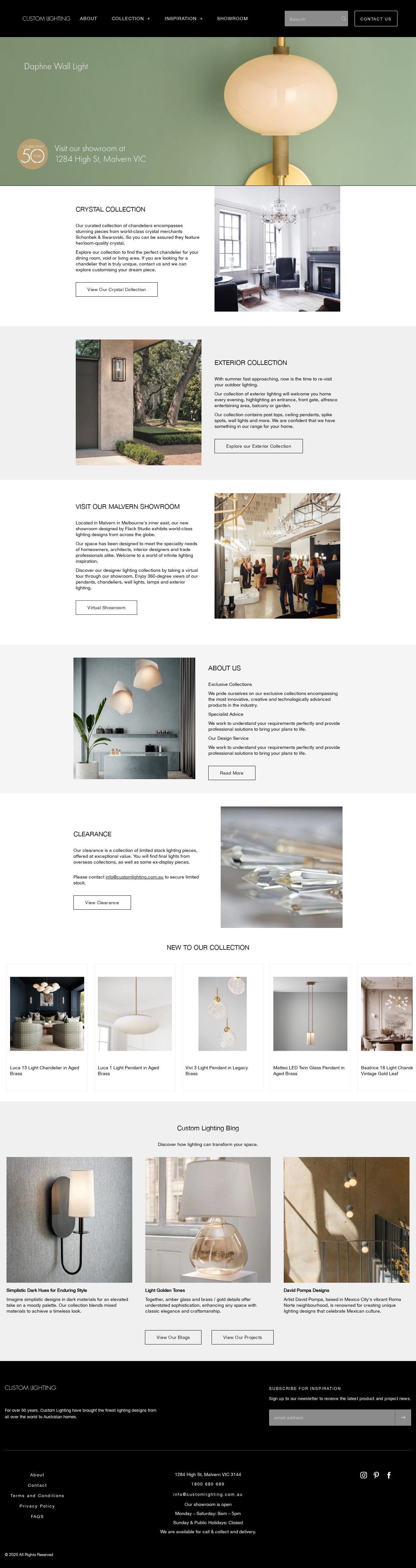 CustomLighting website