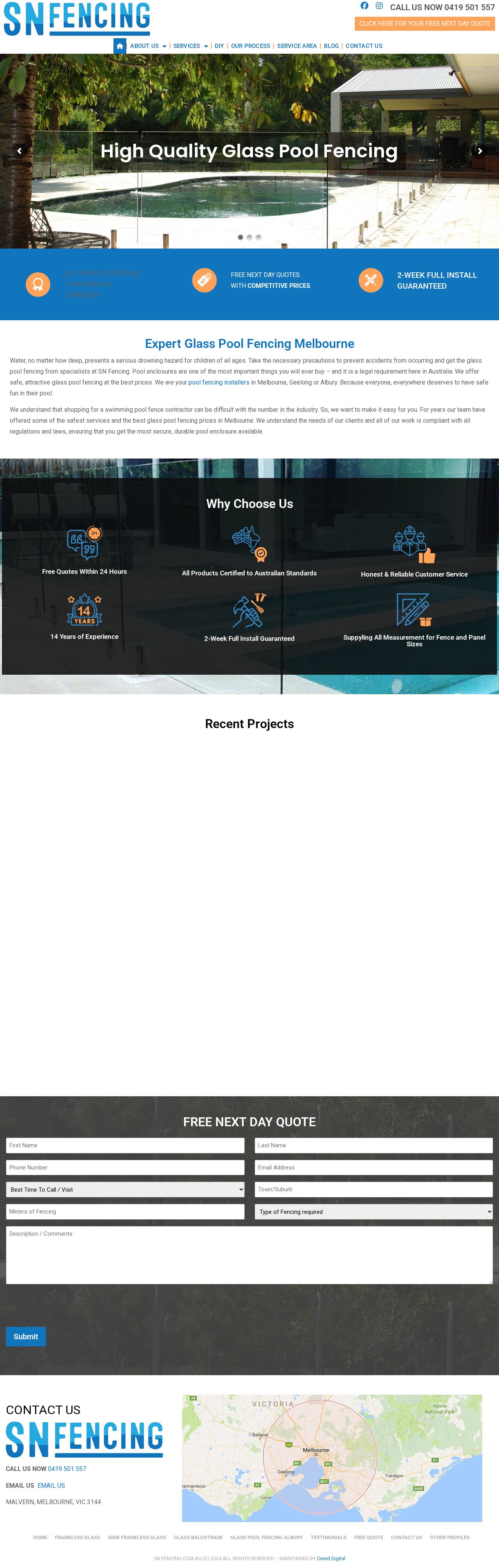SN FENCING website