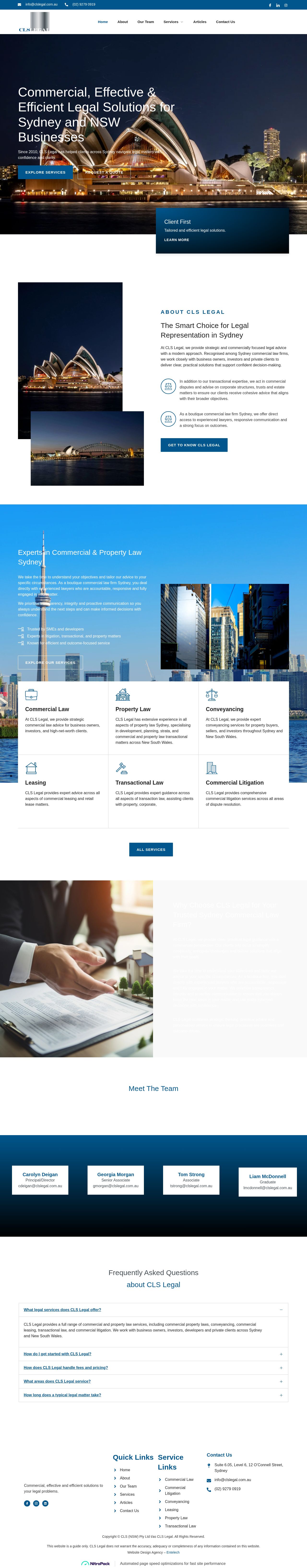 CLS Legal website
