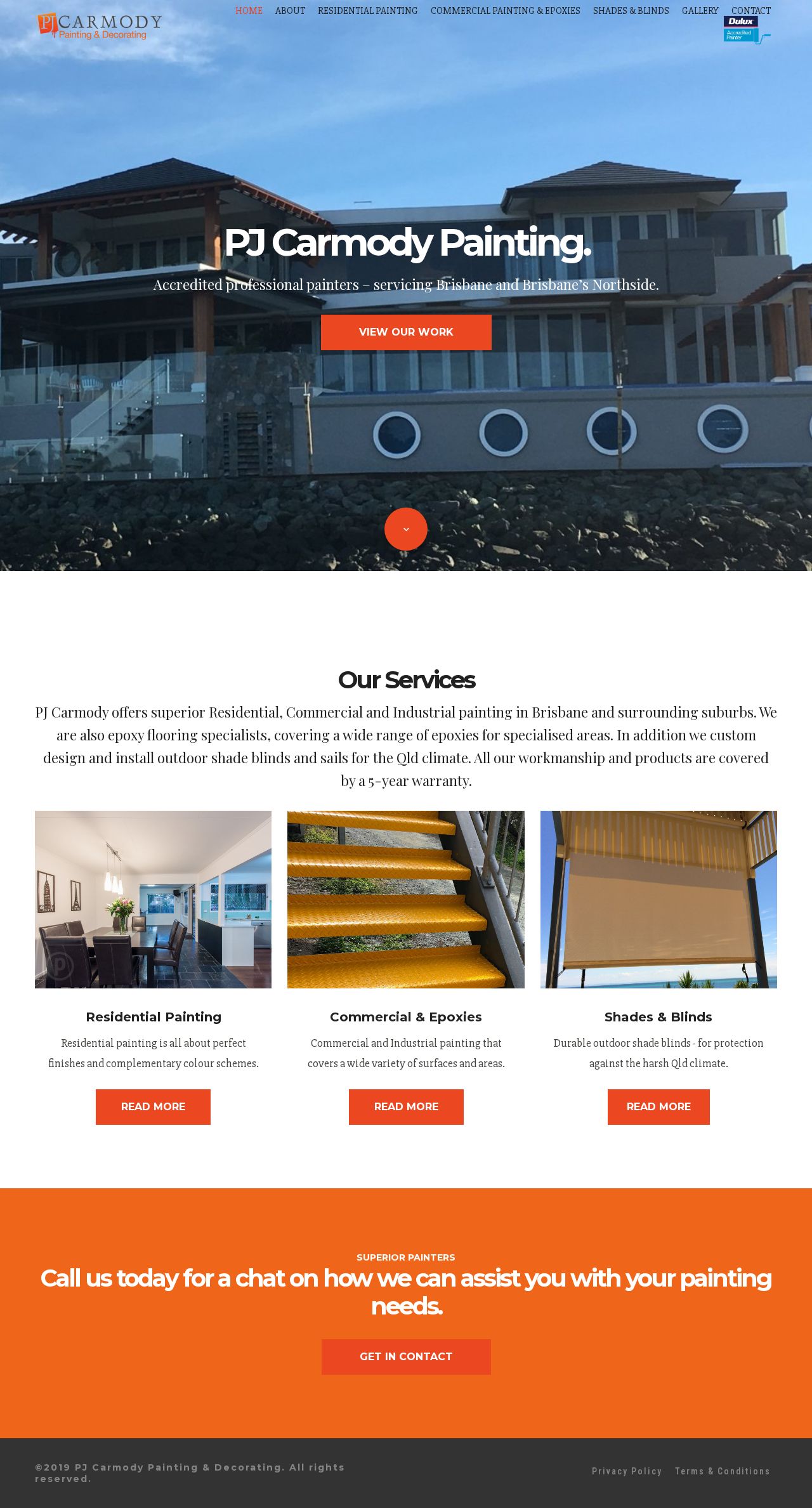 Painters Brisbane website
