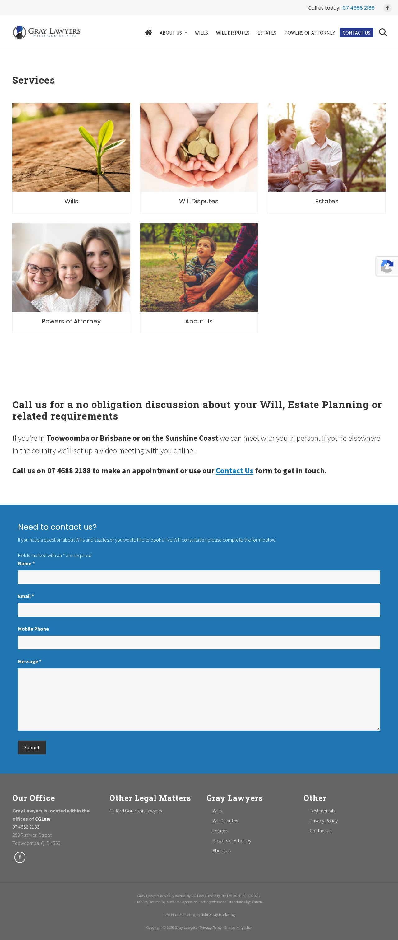 Gray Lawyers website