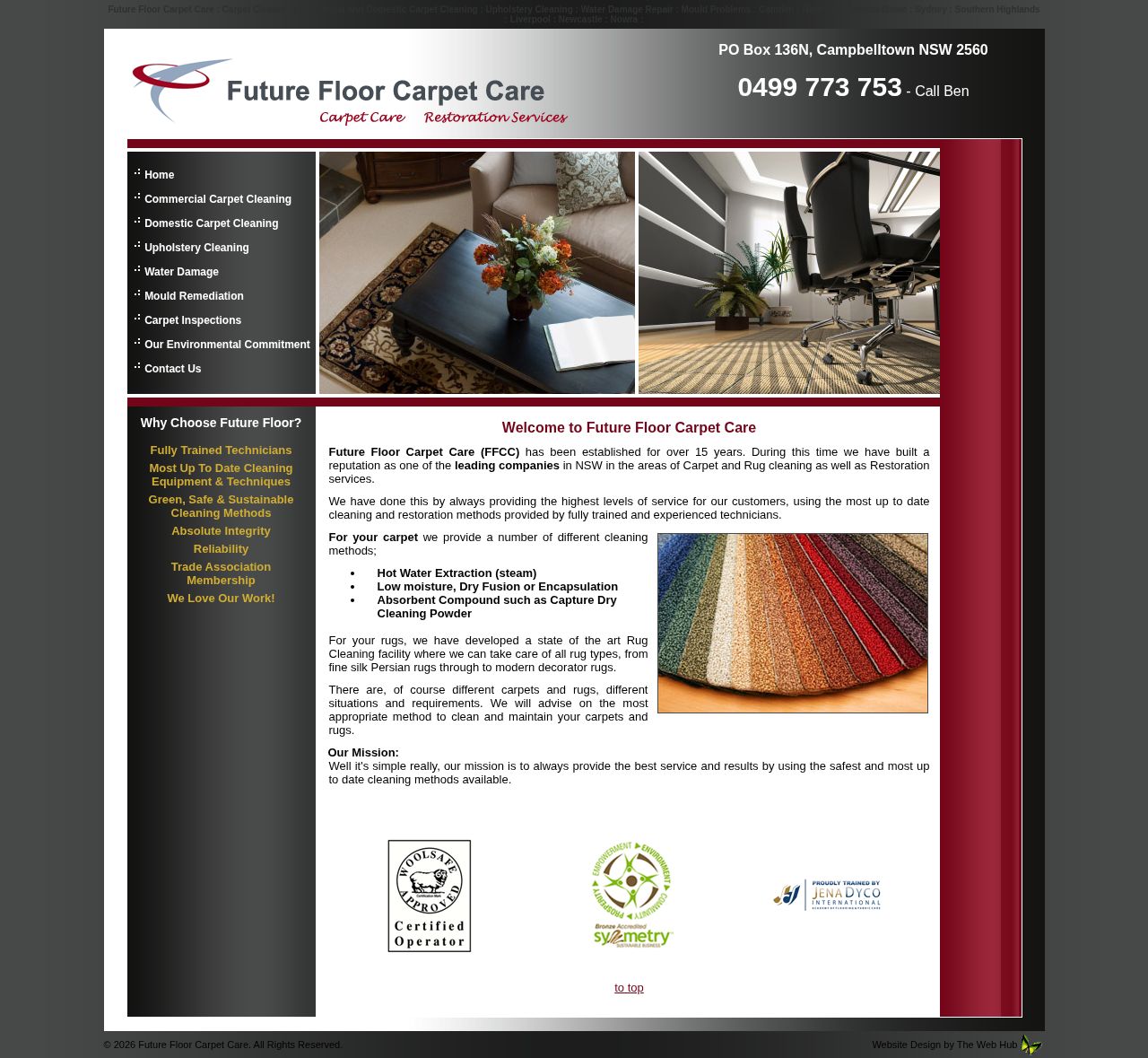 Future Floor Carpet Care website