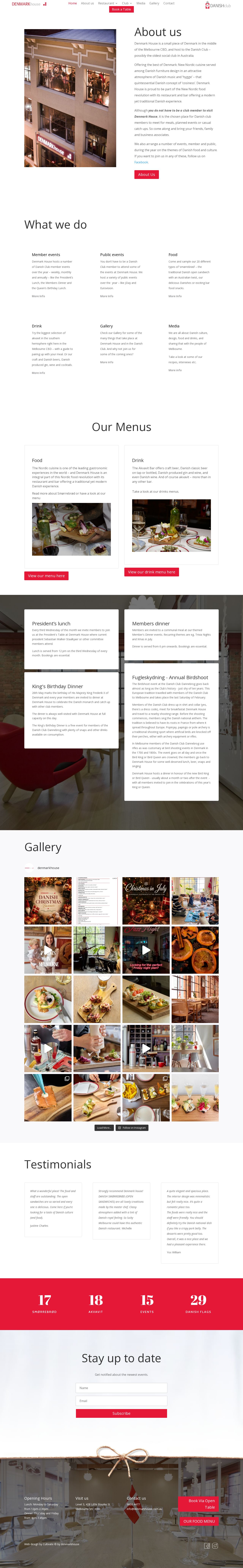 Denmark House - Restaurant DANSK website