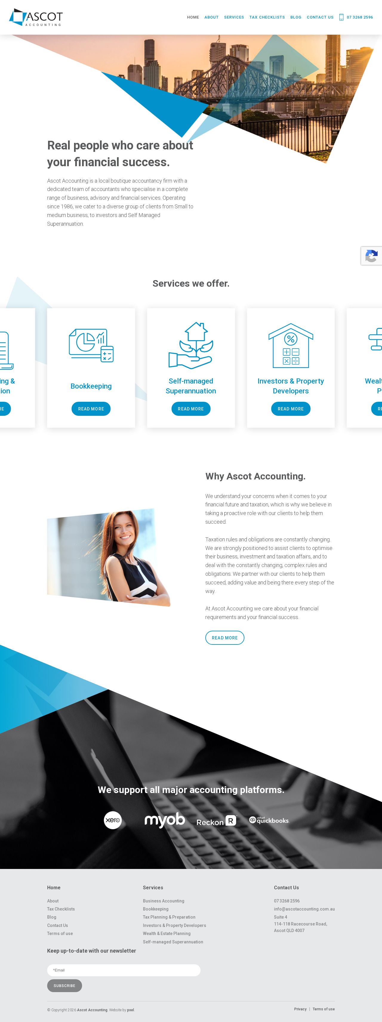 Ascot Accounting website