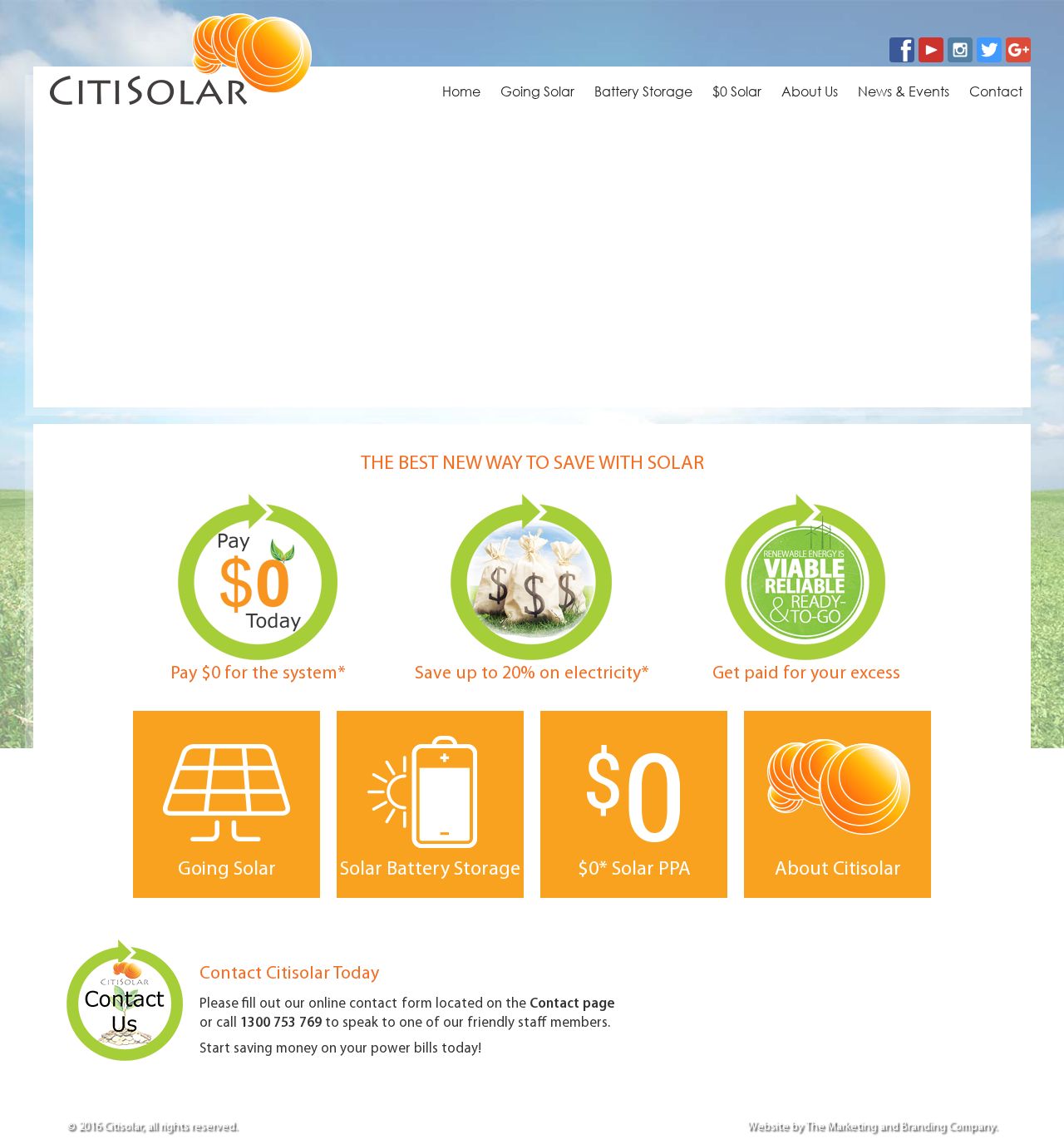 Citi Solar Mansfield website